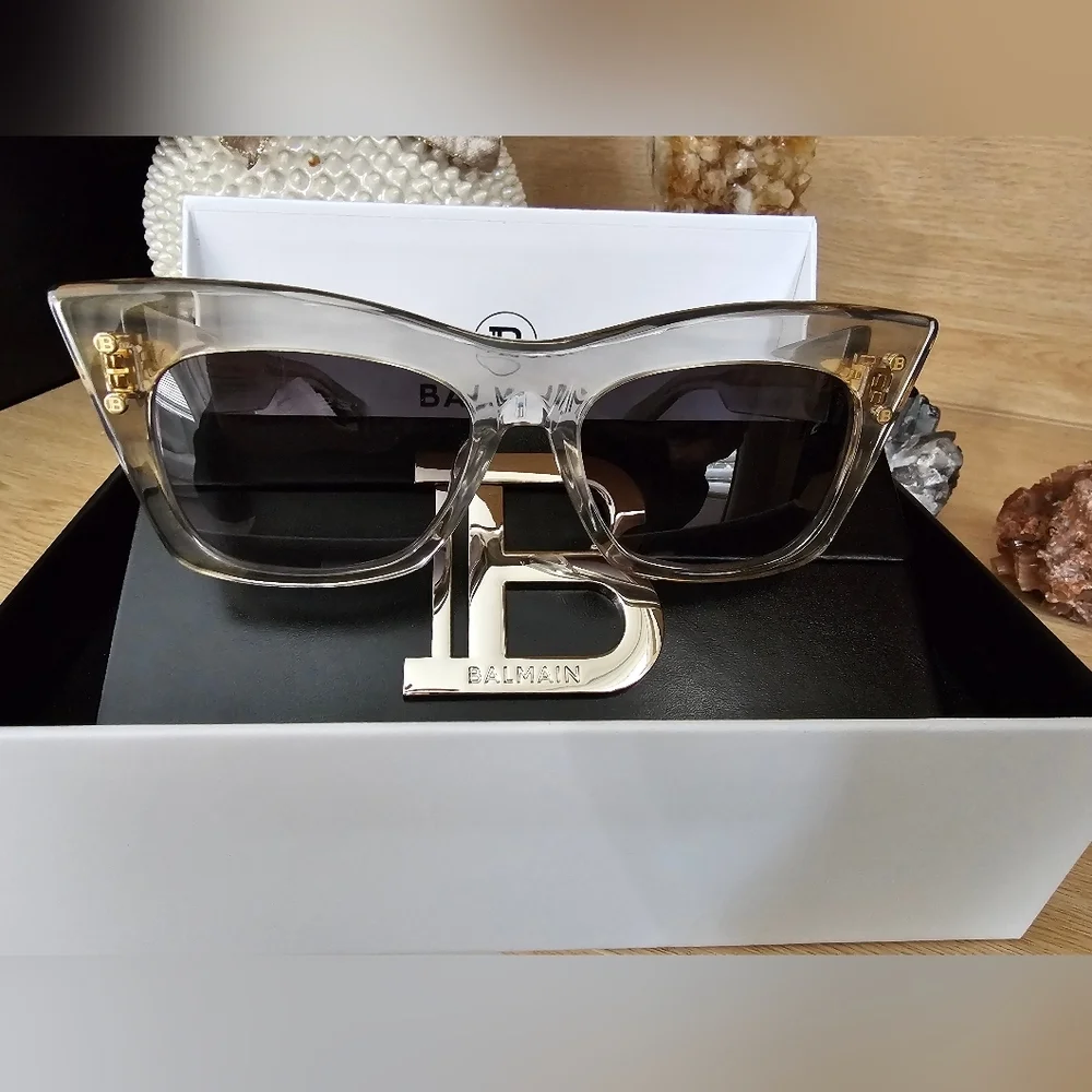 Balmain 55mm Cat Eye Sunglasses.